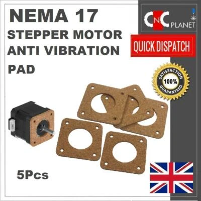 Nema 17 Stepper Motor 42mm Cork Gasket Shock Absorber Pad Anti Vibration damper