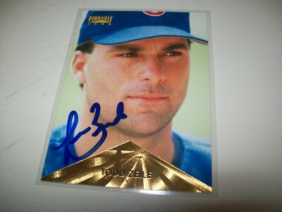 1996 SCORE PINNACLE TODD ZEILE AUTOGRAPH SIGNED AUTO #42 CHICAGO CUBS