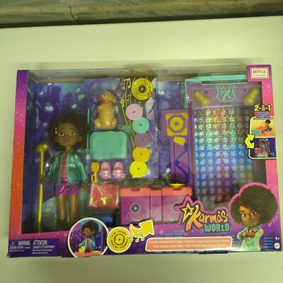 Karma's World Transforming Musical Star Stage Playset New