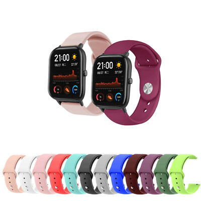Für AMAZFIT Uhr Ersatz Armband Silikon 20mm 22mm Sport Band  Smartwatch 