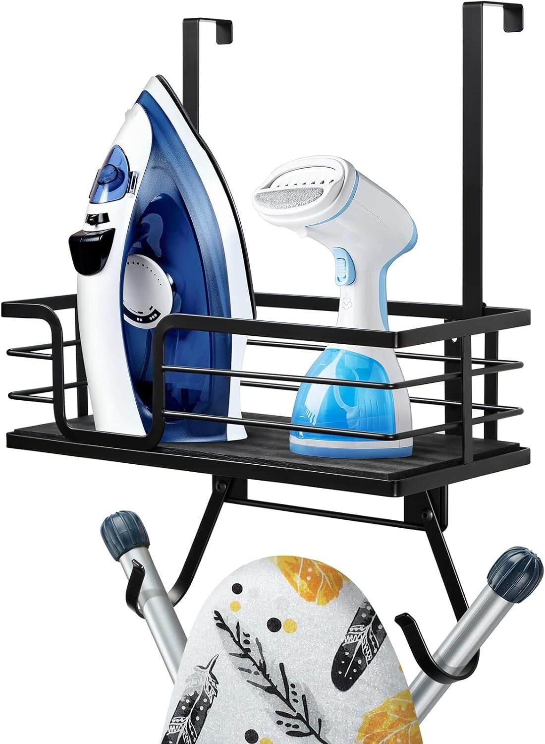 Over The Door/Wall Mount Ironing Board Hanger, Laundry Room Iron and Ironing ...-image