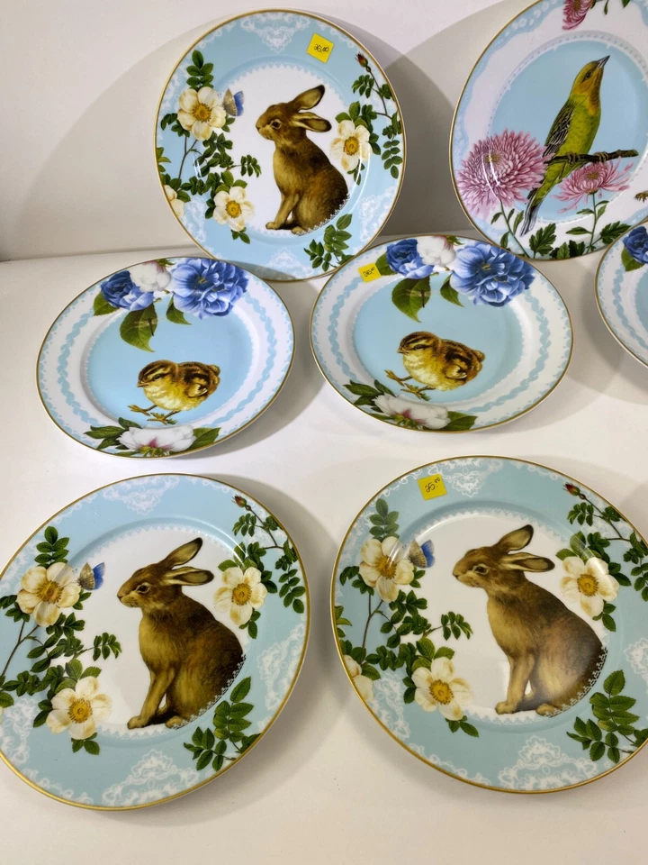 (x11) САЛАТНЫЕ ТАРЕЛКИ WILLIAMS SONOMA «ВЕСЕННИЙ САД» Лот Коллекция Пасха DS54 - Изображение 2 из 4