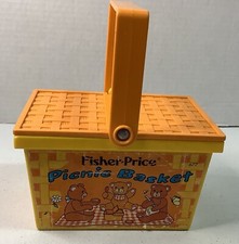 Vintage 1974 Fisher Price Picnic Basket