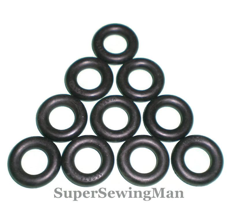 10 Pcs Bobbin Winder Tires O Ring For Brother Sewing Machines Part
