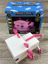 Minecraft Axolotl Light Up Lamp 5 Color Modes Game D cor Night Mojang NEW