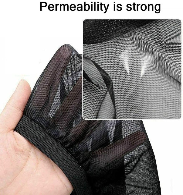 2pc Baby Car Window Sun Shades Stopper Black Mesh Blinds Visor - Foto 7