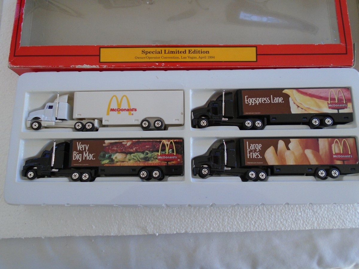 McDONALD'S DISTRIBUTOR FORUM COLLECTIBLE 4 TRUCK McDONALD'S