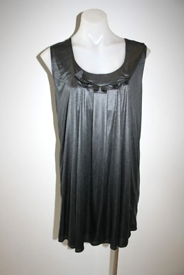 MAX & Co. shiny grey/silver dress - size S, $335 NEW !