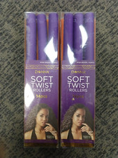 2 Pack: Donna 10" Soft Twist Rollers, For All Hair Types, 14 Pcs. Ea. - 5C