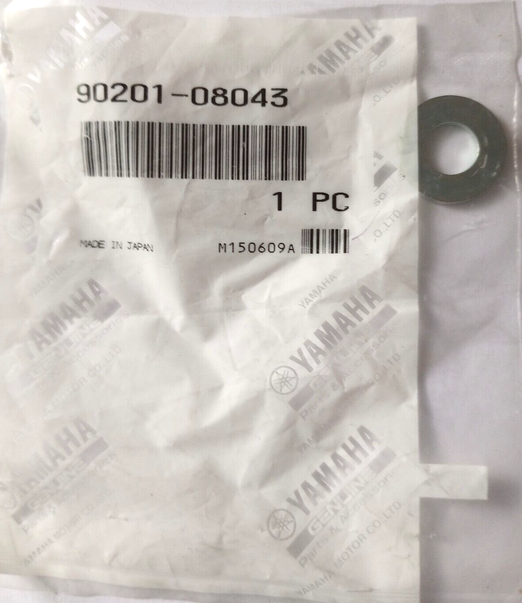 Yamaha YZ125, YZ250, YZ450 Plate Washer NOS 90201-08043 (L-6259