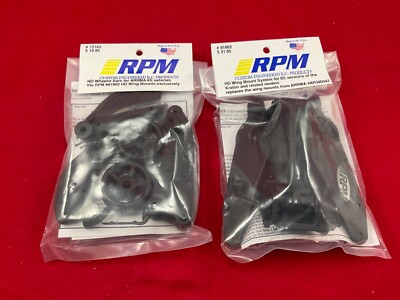 RPM 72162 81802 BLACK WHEELIE BAR + WING / WHEELIE MOUNT  for V1 ARRMA 6s models