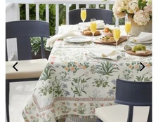 New The Company Store Botanical Floral Table Runner 16x108