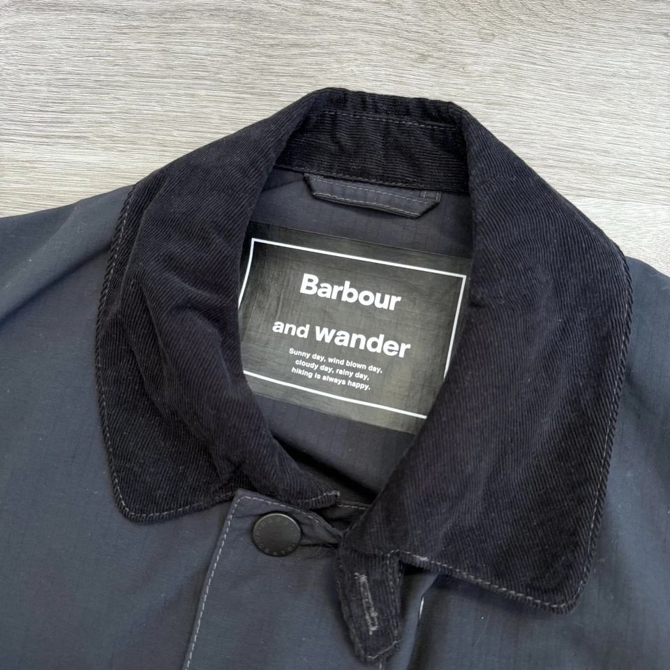 Barbour x AND WANDER Mens L Pivot Jacket Waterproof Coat British Japan Heritage - Image 3 of 4