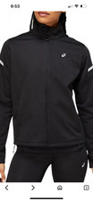 Asics lite-show winter running jacket black size medium