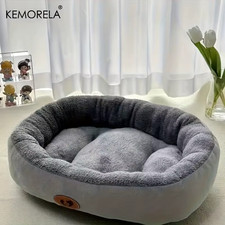 Cozy Oval Snuggle Pet Bed, Plush Thickened Cat Bed Warm and Secure Bed for Cat