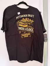 Pittsburgh Steelers Pittsburgh Draft Shirt Black Yellow NFL Football xl
