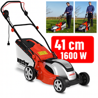 Elektro RasenmäHer 41 Cm Schnittbreite 1600 W 50L Fangkorb MäHen & Mulchen Stahl