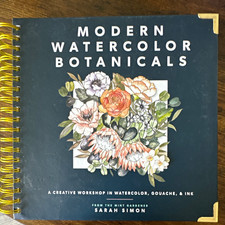 Modern Watercolor Botanicals Book - Workshop in Gouache Ink