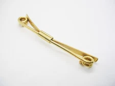 Vintage Collar Bar slide on gold tone Collar Clip Shirt Accessory Formal Wear