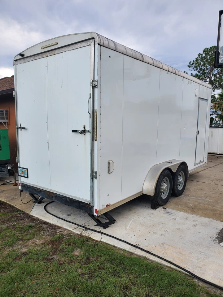 Remolque Pace American 2018 7x18'x8' X-Tall 14 k PBV cerrado paisajismo equipo Foto 3 de 4