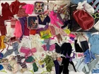 Vintage LOT Barbie Doll & Other Brands Clothing Accessories Wardrobe Box READ***