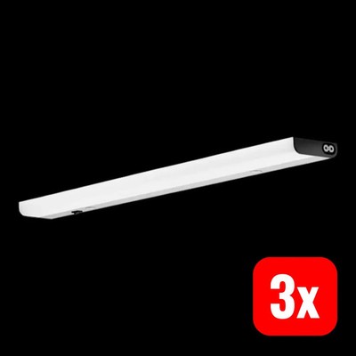 OSRAM LED Sensor Unterbauleuchte Lichtleiste LINEAR FLAT 4000K 3 STÜCK
