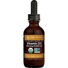 Global Healing Center Flüssiges Vitamin D3 | 5000 IU (2 Fl Oz)