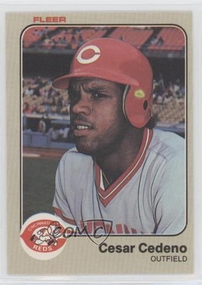 1983 Fleer Cesar Cedeno #587 0ka4