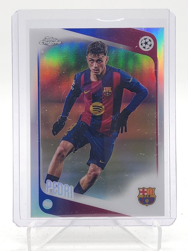 PEDRI 2025-26 TOPPS CHROME UEFA CLUB COMPETITIONS REFRACTOR #196 Q5902
