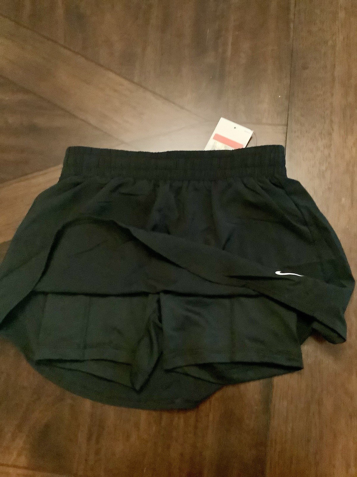NEW Nike One Big Kids Girls DriFIT High Waisted Skort Skirt Shorts Black Large L
