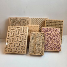 You Pick Large Background Pattern Rubber Stamps Vintage Stampin Up Inkadinkado