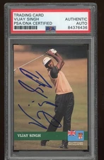 Vijay Singh 1992 Pro Set Signed Auto PSA/DNA  Masters