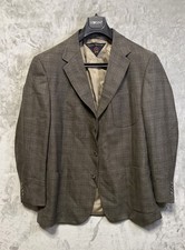 TOMMY HILFIGER Made in USA Vintage Earth Tone Houndstooth Wool Jacket Size 44R