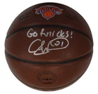 Charlie Ward Signed Knicks Logo NBA Basketball Inscribed "Go Knicks!" (Schwartz)