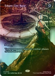 Empty City Ruse #0003 Borderless Foil Mythic - Avatar: The Last Airbender