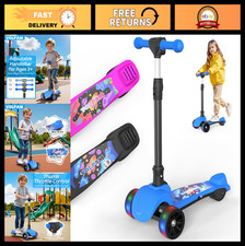 Electric Scooter for Kids, 80W Motor, 5MPH Speed, Adjustable Height, Foldable, L