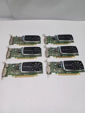 Lot of 6 NVIDIA Quadro 600 (VCQ600PB)1 GB DDR3 SDRAM PCIe GPUs Small form