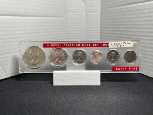 1961 Canadian Proof-Like 6-Coin Set 80% Silver 1.1 Troy oz C-A002