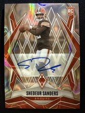 2025 Panini Phoenix Shedeur Sanders lava Rookie Auto #154 Browns NFL RC AUTO