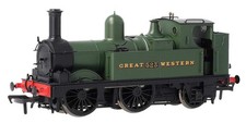 Dapol 4S-517-004S OO Gauge 0-4-2 517 Class Great Western Green 523 (DCC-Sound)