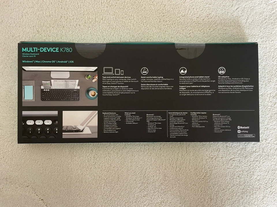 Logitech K780 Multi-Device Wireless Keyboard for Computer, Phone and Tablet /p - Image 2 of 3