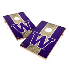 Wood Cornhole Set Vintage Washington Huskies 2x4 Regulation Size Boards