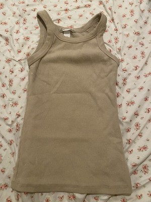 H&M Beige Ribbed Tank Top