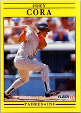 1991 Fleer #527 Joey Cora