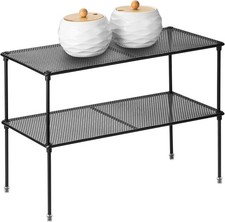 2-Pack Kitchen Cupboard Shelf Organizer Cabinet Expandable Stackable Counter