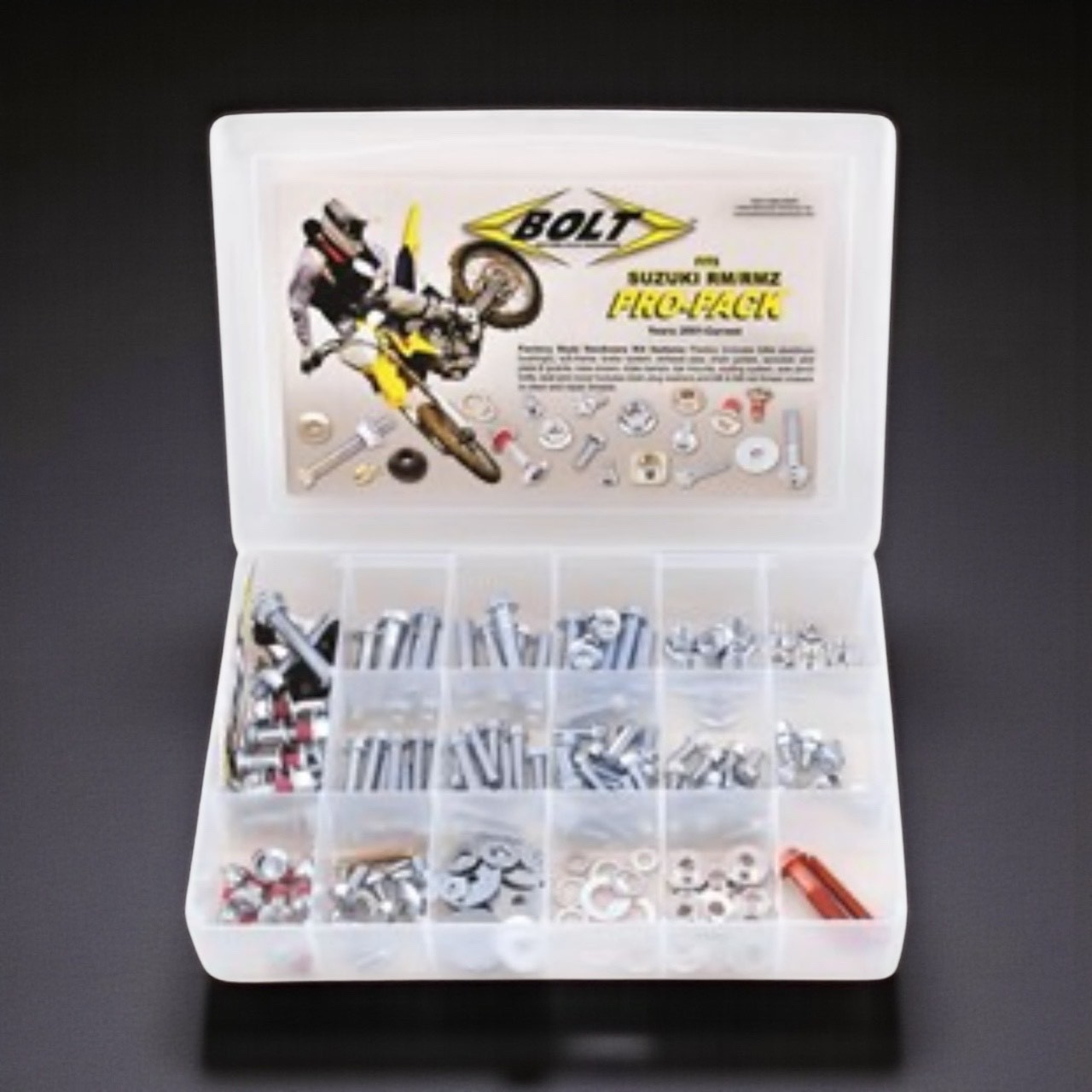 SUZUKI RM125 RM250 BOLT PRO TWO-STROKE PRO FASTENERS KIT 2001-2008 BIG BOLT PACK