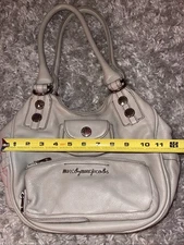 Marc By Marc Jacobs Shoulder Bag Grey Leather