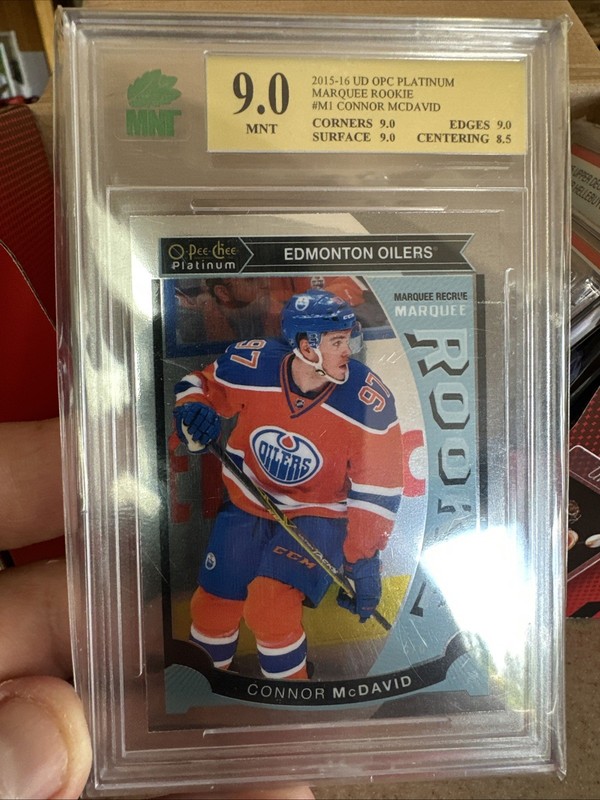 2015-16 O-Pee-Chee Platinum CONNOR MCDAVID #M1 Marquee Rookie RC PSA 9 Mint!