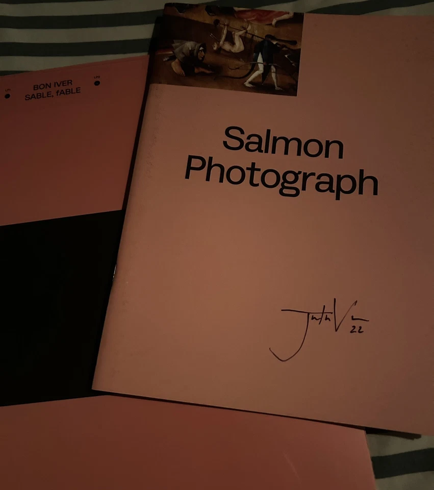 Bon Iver SABLE, FABLE SIGNED Limited to 50 copies Black Vinyl LP signed fanzine - Image 2 of 4