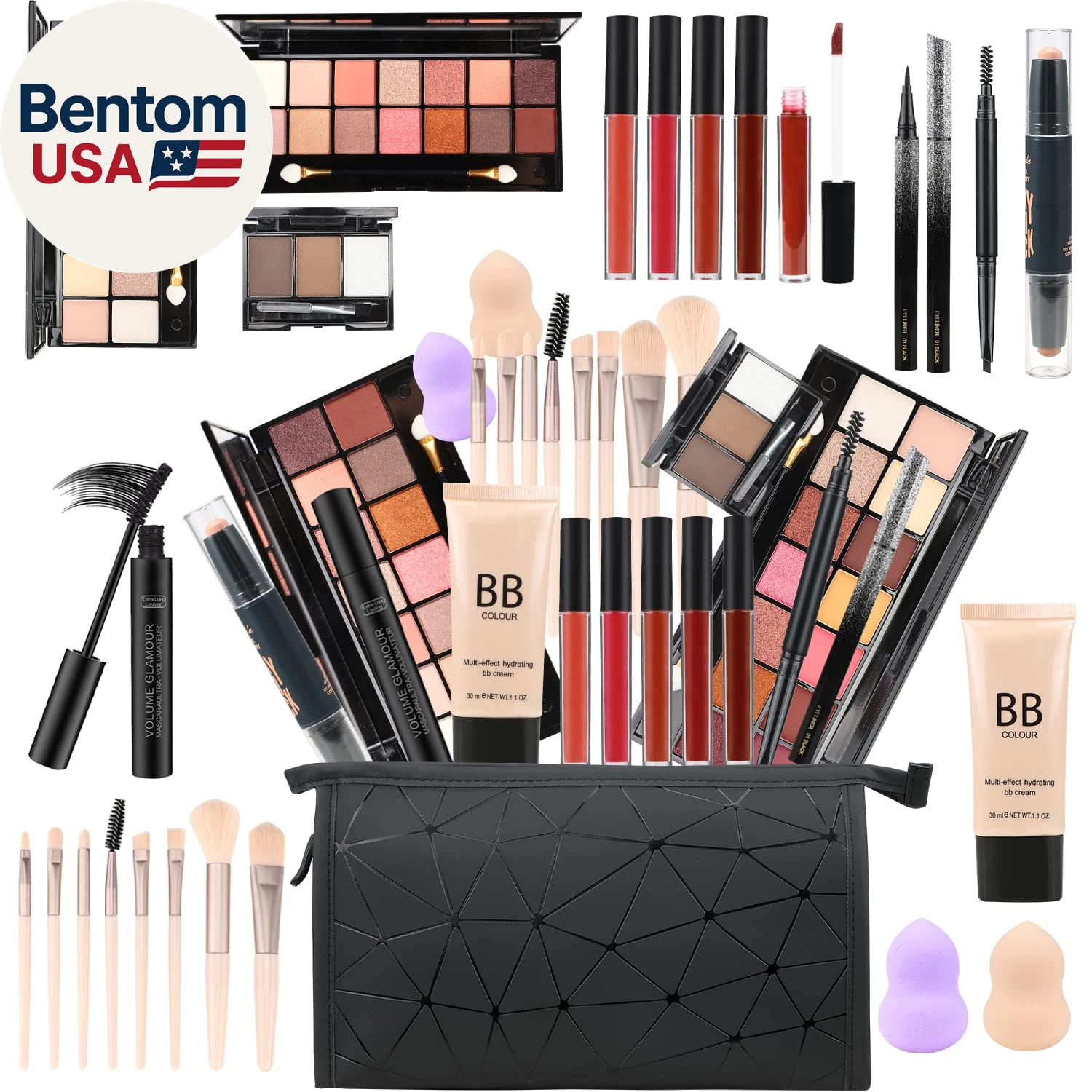 All in One Makeup Gift Set for Women Full Kit For2X14-Color Eyeshadow Palettes,5
Opens in a new wind
